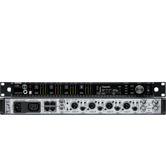Shure AD4QNP=-C Four--channel Wireless Receiver (750-960 MHZ)