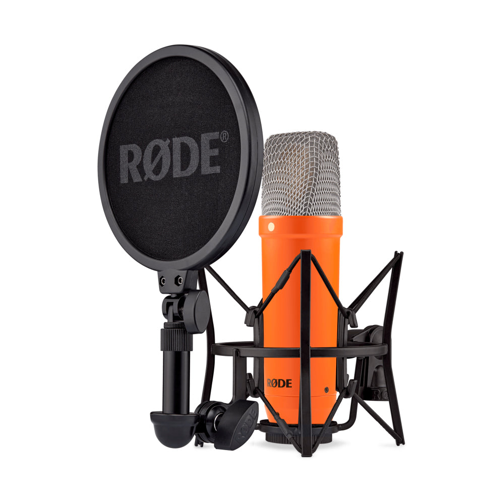 Rode NT1 Signature Series Orange Large-Diaphragm Cardioid Condenser Microphone with SM6 Shockmount and 6m XLR Cable
