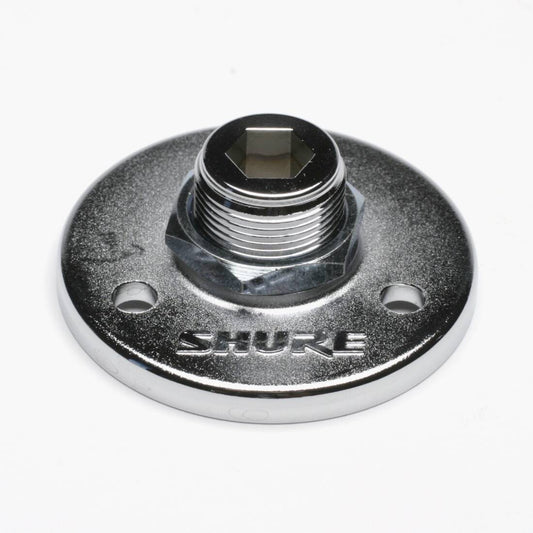 Shure A12 5/8"-27 Threaded Mounting Flange, Matte Silver