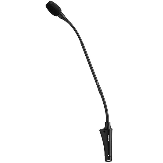 Shure CVG12-B/C Cardioid-12" Dual-Section Gooseneck Condenser Microphone, Inline Preamplifier, Flange Mount, Black