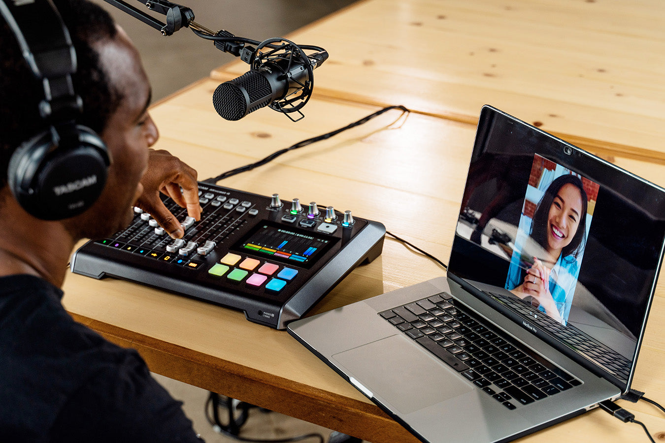 Tascam Mixcast 4 Podcast Mixer, Recorder, USB Audio Interface & Streamer - 305broadcast