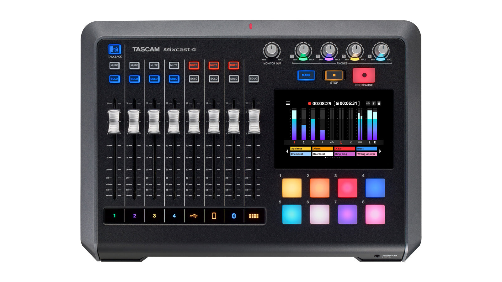 Tascam Mixcast 4 Podcast Mixer, Recorder, USB Audio Interface & Streamer - 305broadcast