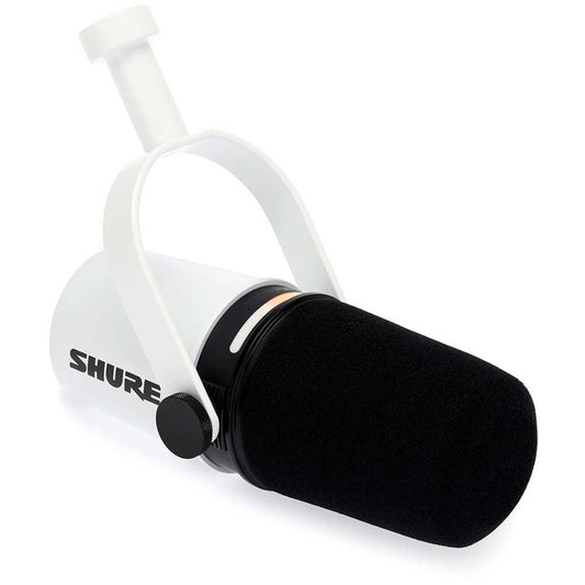 Shure MV7+-W XLR/USB SPEECH MICROPHONE, WHITE