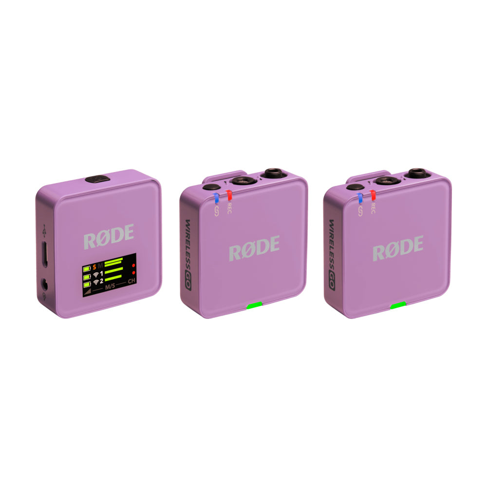 Rode Wireless GO (Gen 3) Compact Wireless Microphone System (Lilac)