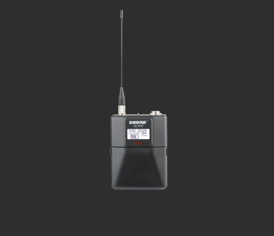 Shure ULXD1LEMO3=-X52 Digital Wireless Bodypack Transmitter with LEMO3 Connector
