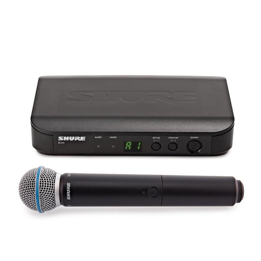 Shure BLX24/B58-H9 Vocal System with (1) BLX4 Wireless Receiver and (1) Handheld Transmitter with BETA 58 Microphone
