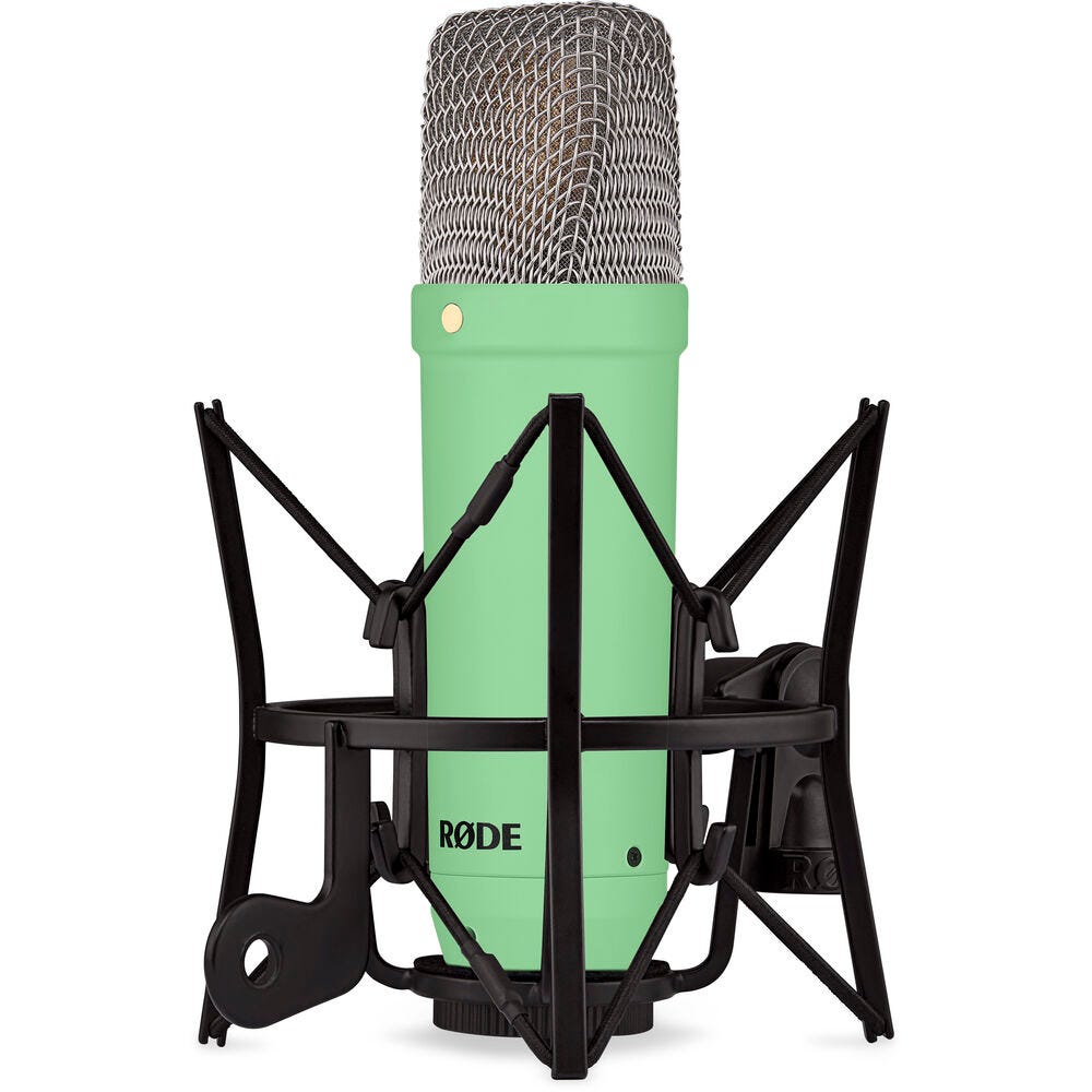 Rode NT1SIGNATUREGREEN NT1 Signature Series Condenser Microphone with Stand - Green - (B-Stock)