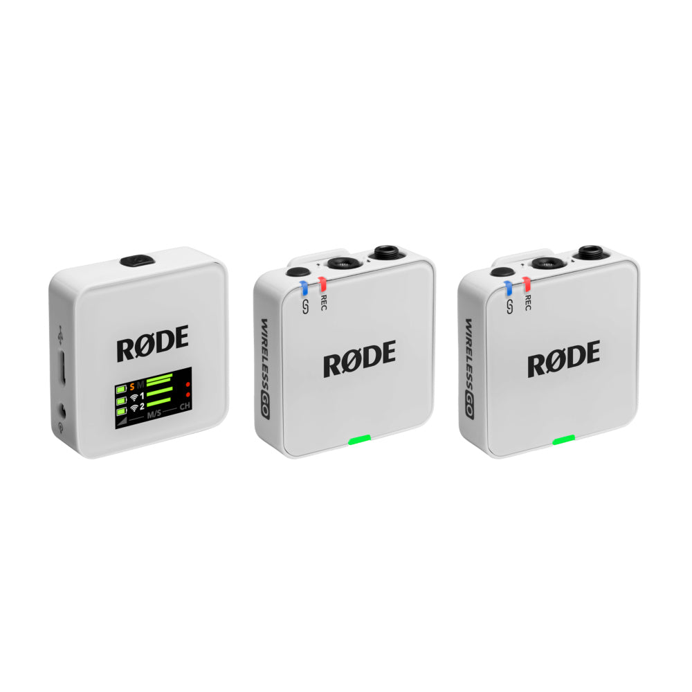 Rode Wireless GO (Gen 3) Compact Wireless Microphone System (White)