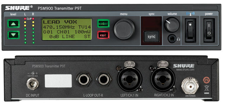 Shure P9T=-L6 P9T WIRELESS TRANSMITTER