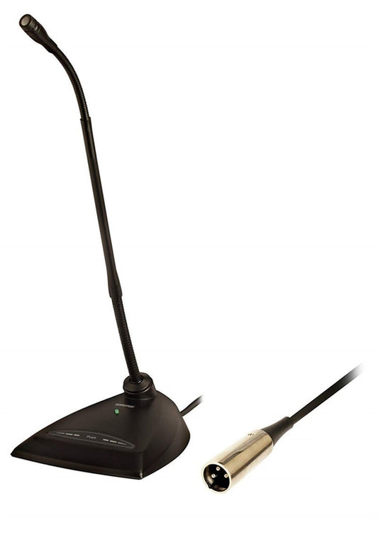 Shure MX418D/C Cardioid-18" Desktop Gooseneck Condenser Microphone, Attached 10