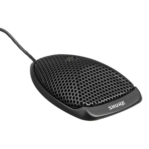 Shure MX392BE/O Omnidirectional - Condenser Boundary Microphone, Built-in Preamp, Attached 12' Unterminated Bottom-exit Cable,