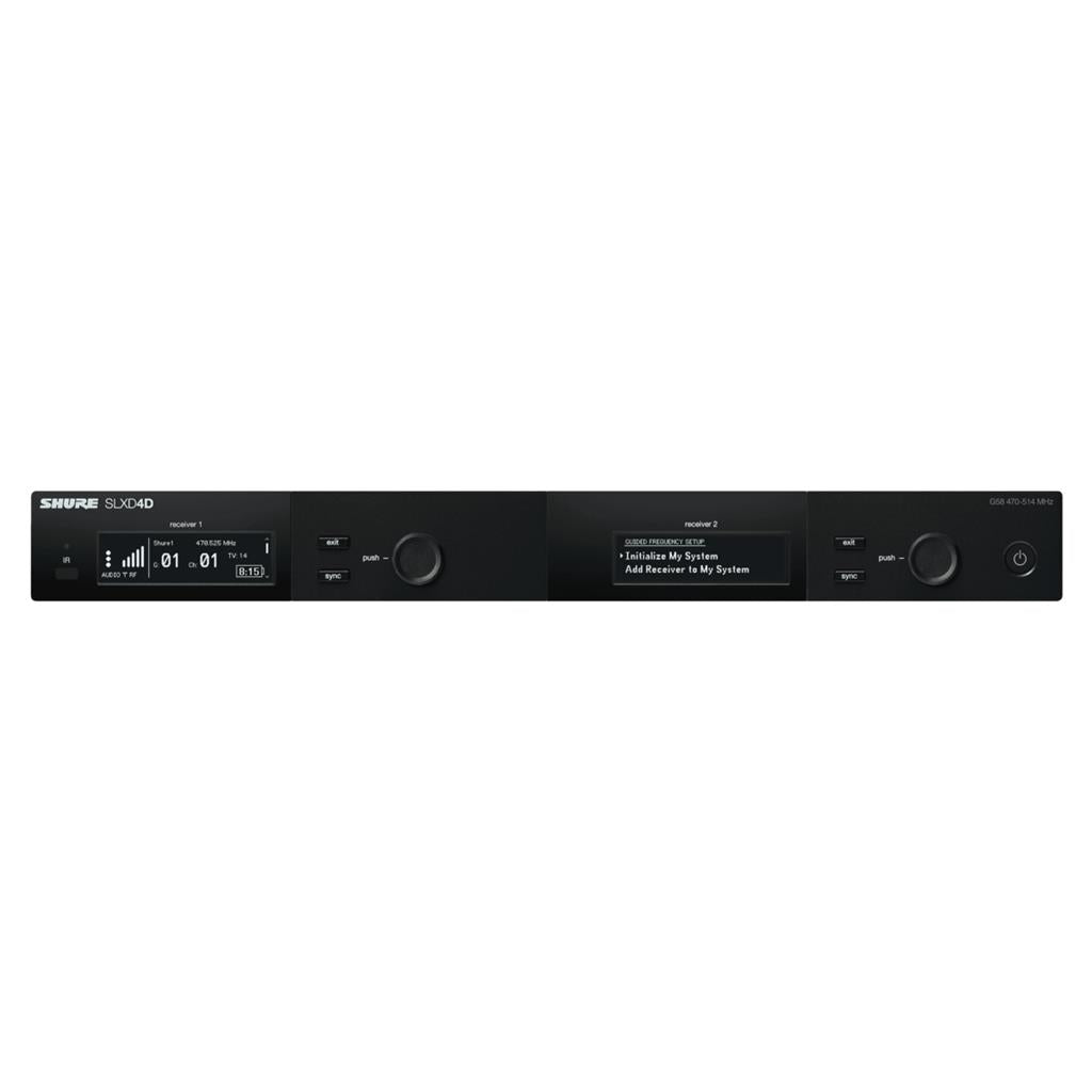 Shure SLXD4D=-G58 Dual-Channel Digital Wireless Receiver