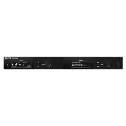 Shure SLXD4D=-H55 Dual-Channel Digital Wireless Receiver