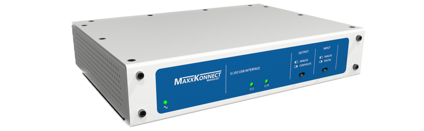 U.192 USB AUDIO INTERFACE FOR STEREO TOOL - 305broadcast