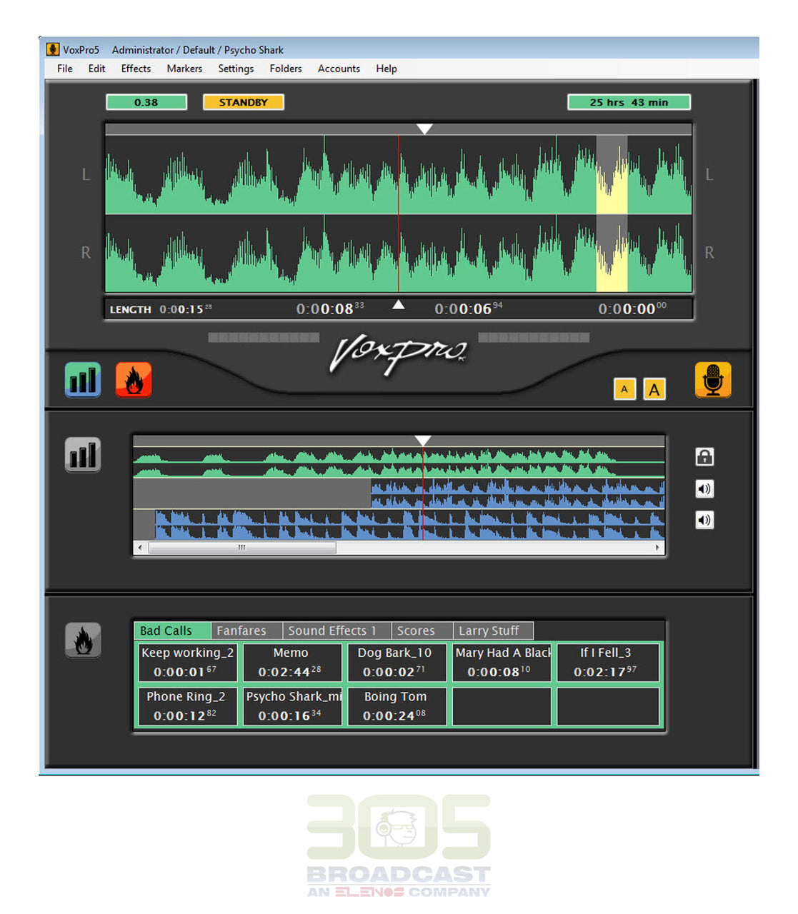 VoxPro 7 Wheatstone Recorder/Editor System - 305broadcast