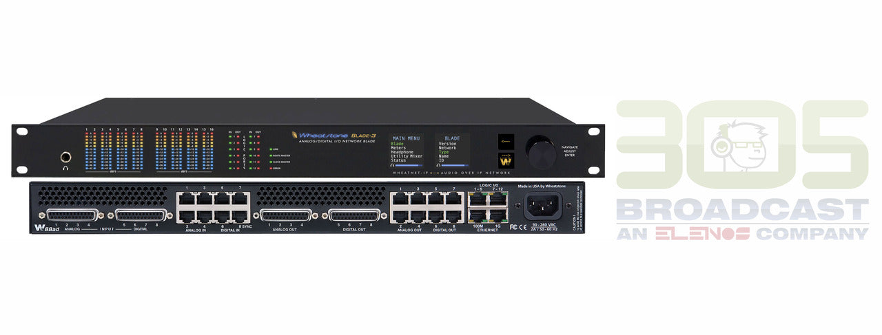 Wheatstone ip88-3 Analogue - Digital Blade IP Audio Console - 305broadcast
