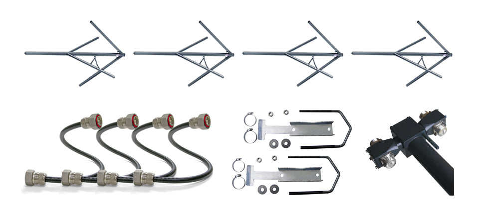 4 BAYS FM ANTENNA SYSTEM FOR 5 KW - AKG7 - 305broadcast