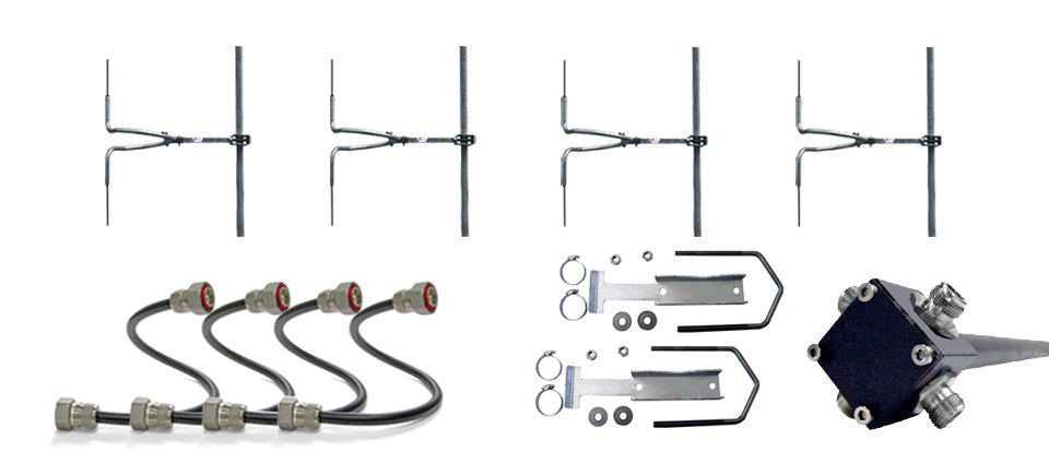 4 Bays Circular Polarization Tuned Antenna System 3 KW - AKG8 - 305broadcast