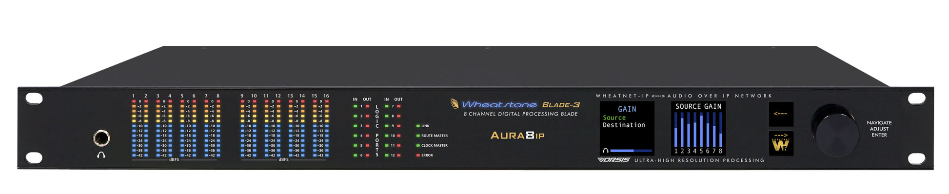 Wheatstone AURA8IP-3 - Wheatnet-IP Audio Processing Blade 3 - 305broadcast