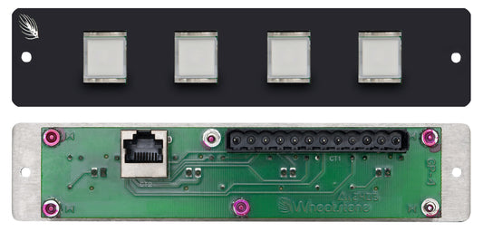 Wheatstone GP-4W - General Purpose Button Panel w/4 Switches - 305broadcast
