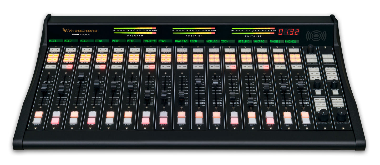 Wheatstone IP-12/ IP-16 - Compact Networkable Consoles - 305broadcast