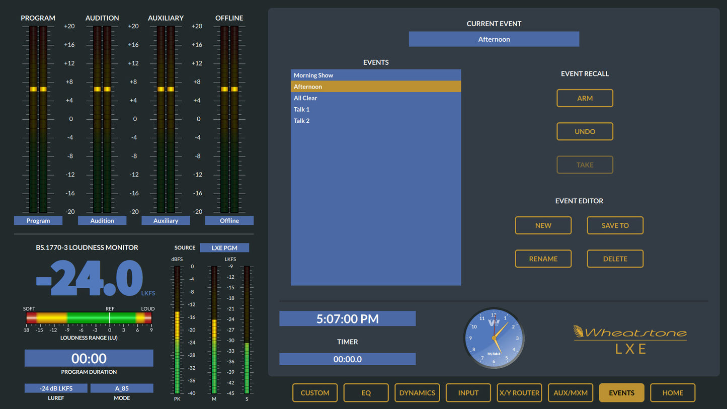 Wheatstone LXE Series - Console Frame Package - 305broadcast