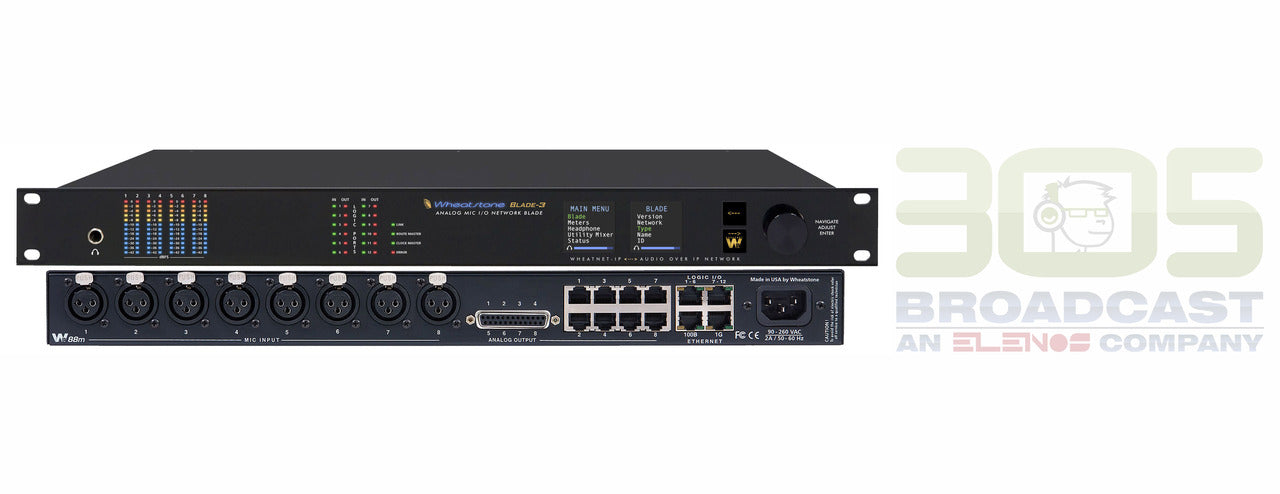Wheatstone ip88-3m Blade Microphone IP Audio Console - 305broadcast