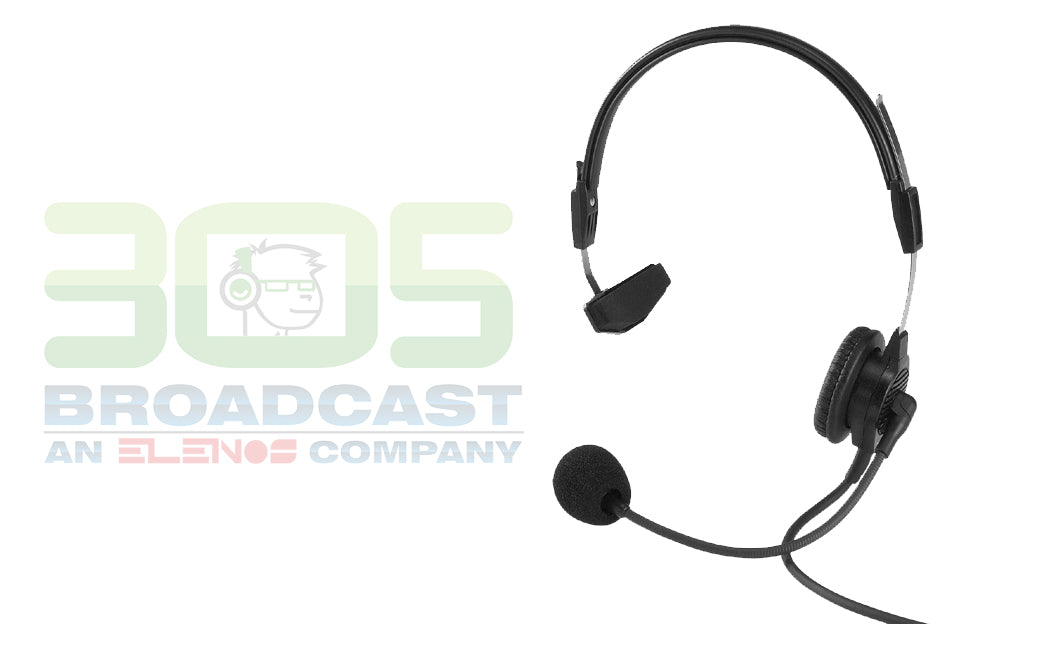 TELEX PH-88 Single-Sided Headset with Flexible Dynamic Boom Mic - 305broadcast