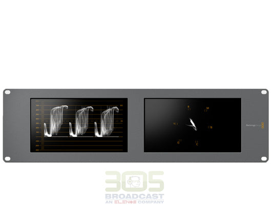 Blackmagic Design SmartScope Duo 4K Rack-Mounted Dual 6G-SDI Monitors - 305broadcast