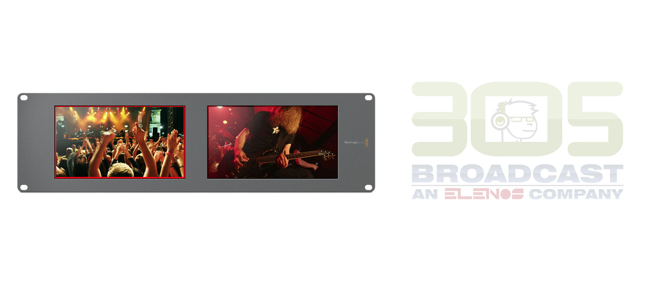 Blackmagic Design SmartView Duo Rackmountable Dual 8" LCD Monitors - 305broadcast
