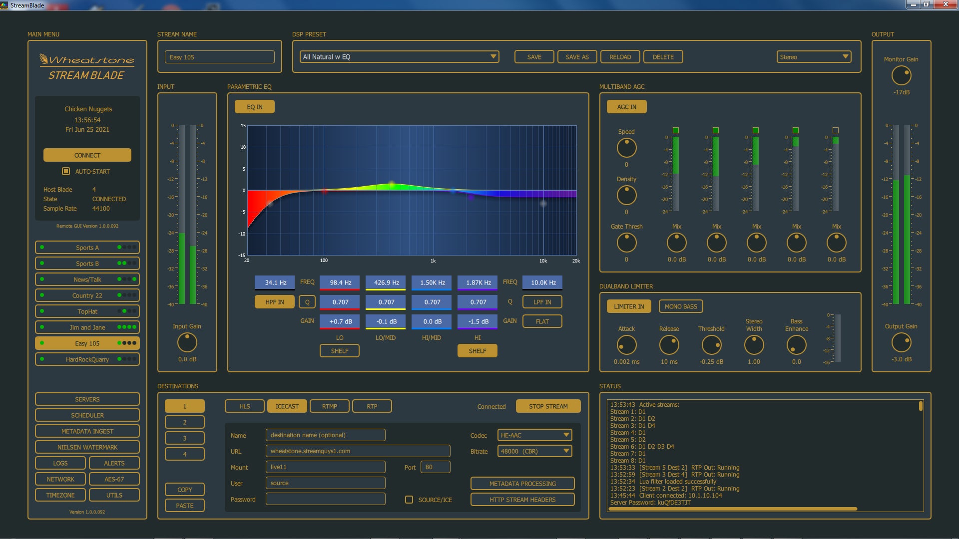 Wheatstone StreamBlade-3 - 3 Channel Proccessor - 305broadcast