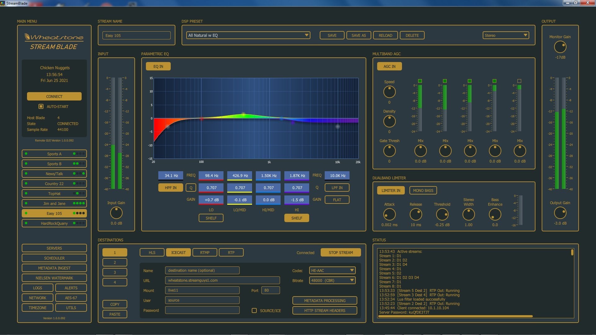 Wheatstone WheatStream-3/WheatStream-8 - Streaming Blade, without I/O - 305broadcast