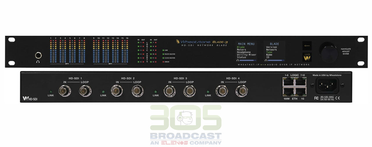 Wheatstone ip88-SDI-3 HS-SDI Blade Network IP Audio Console - 305broadcast