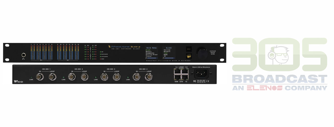 Wheatstone ip88-SDI-3 HS-SDI Blade Network IP Audio Console - 305broadcast