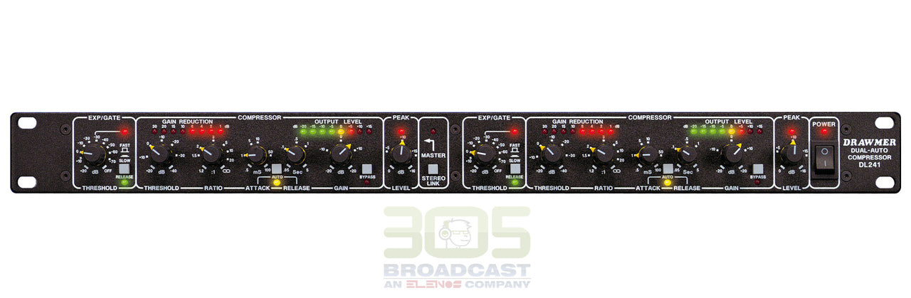 即配送｜デュアルオートコンプレッサーDL241 XLR Drawmer DL241 XLR – 305broadcast