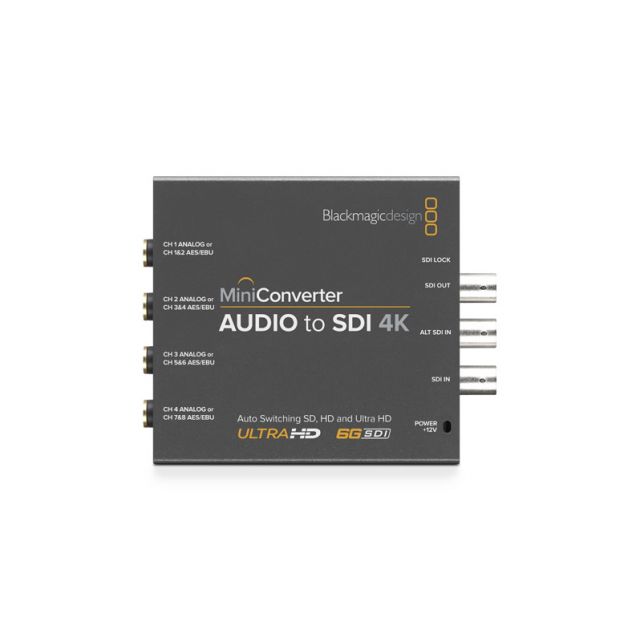 Blackmagic Design Mini Converter Audio to SDI 4K - 305broadcast