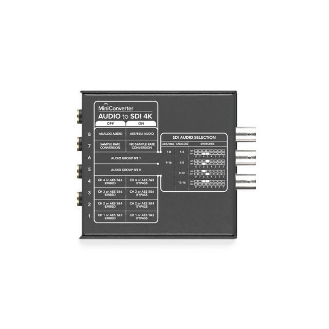 Blackmagic Design Mini Converter Audio to SDI 4K - 305broadcast