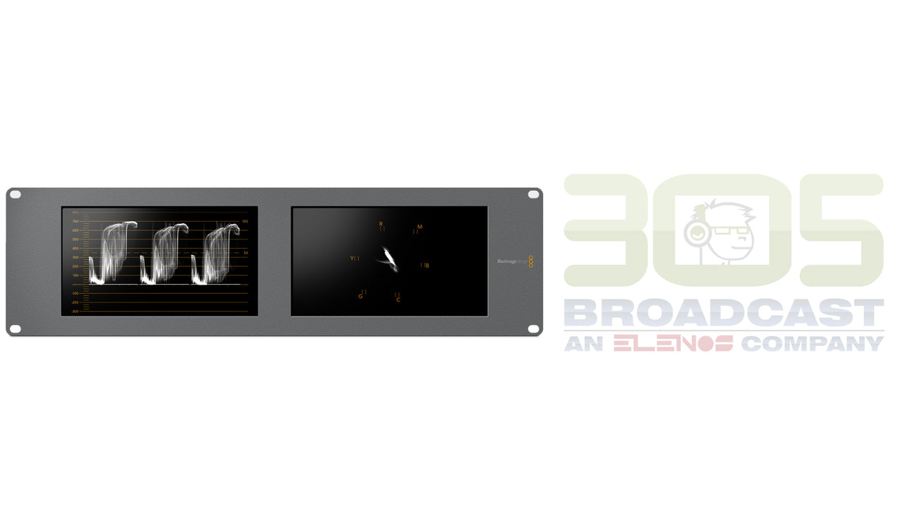 Blackmagic Design SmartScope Duo 4K Rack-Mounted Dual 6G-SDI Monitors - 305broadcast